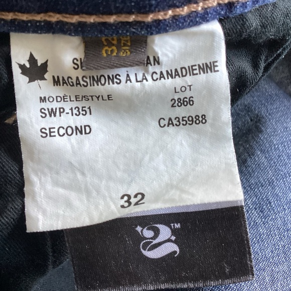 Second Yoga Medium Wash Straight Leg 5 pocket jeans 32/28 - Picture 8 of 11